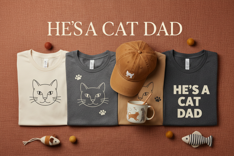 He's a Cat Dad Banner
