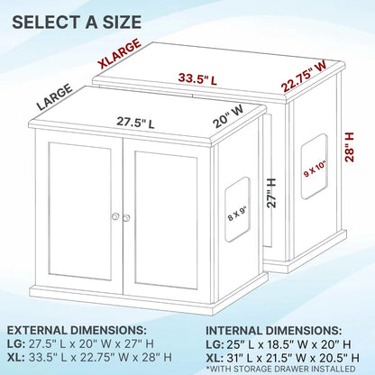 The Refined Litter Box - Wood Cat Litter Box Enclosure Cabinet with Drawer, Cottage Style