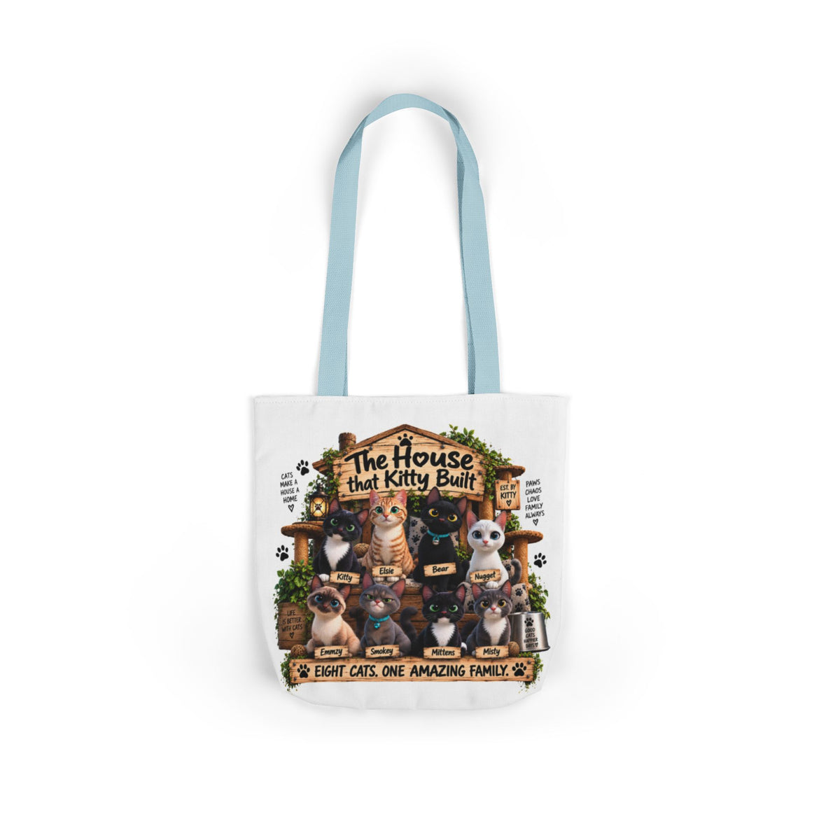 The Original Cast Tote Bag | The House That Kitty Built