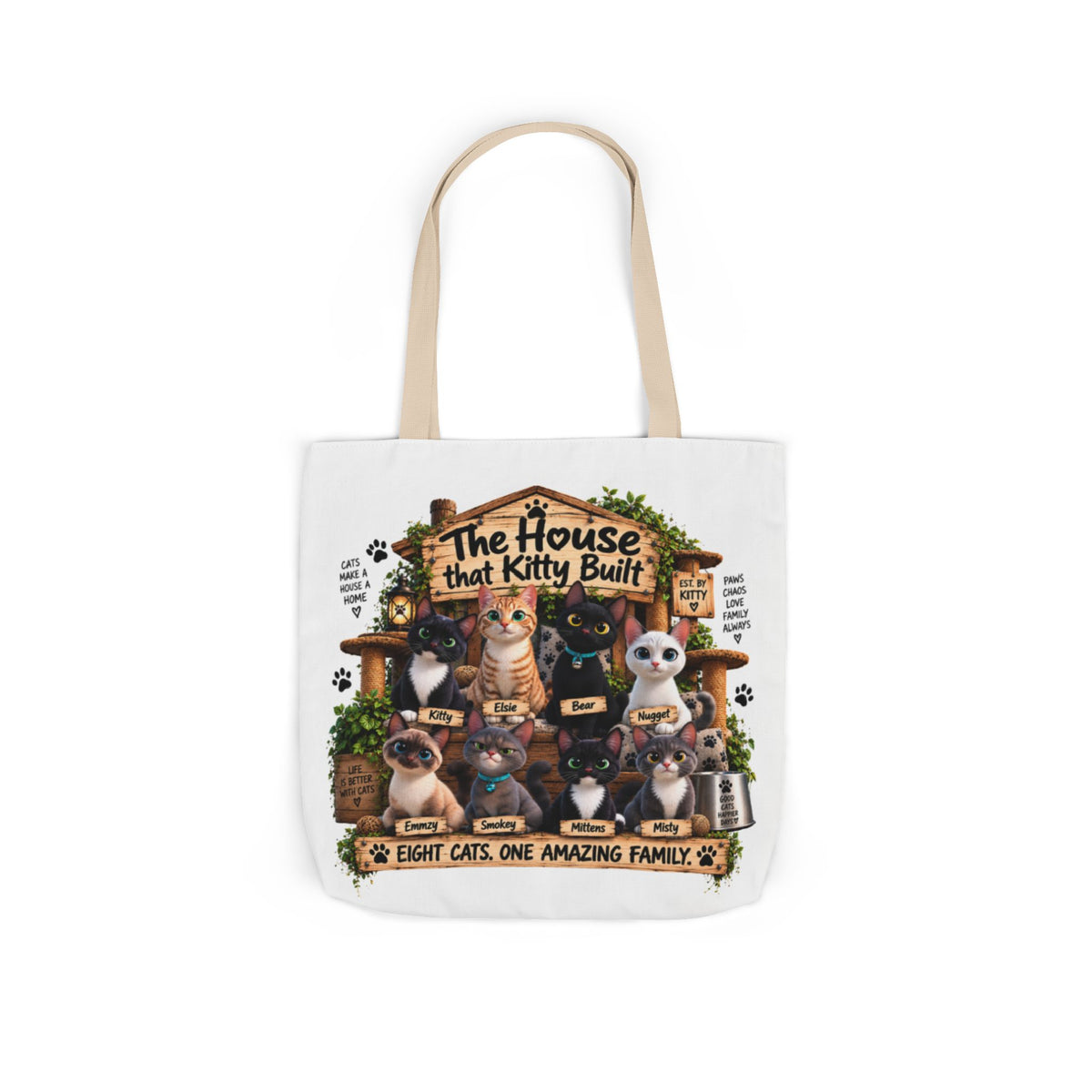 The Original Cast Tote Bag | The House That Kitty Built