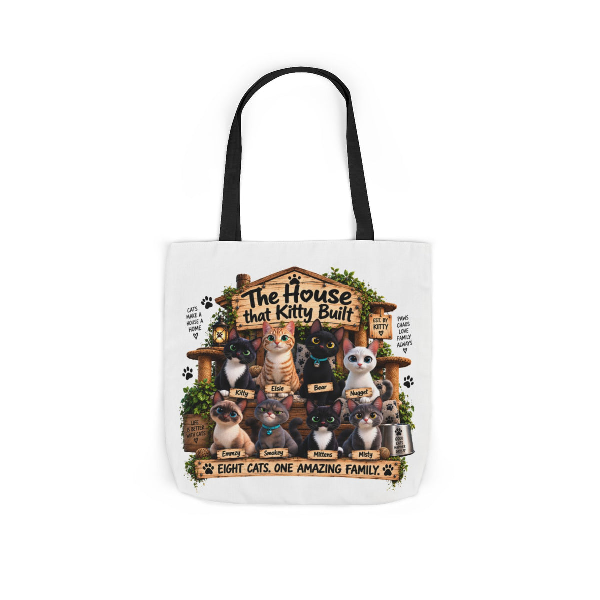 The Original Cast Tote Bag | The House That Kitty Built
