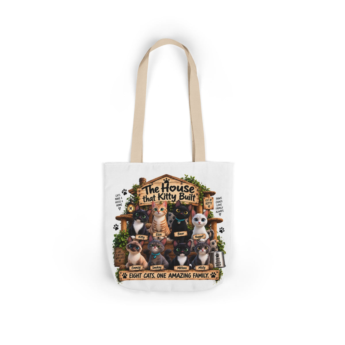 The Original Cast Tote Bag | The House That Kitty Built