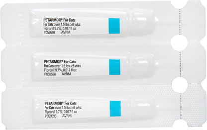 Petarmor for Cats, Flea & Tick Treatment for Cats (Over 1.5 Pounds), Includes 3 Month Supply of Topical Flea Treatments