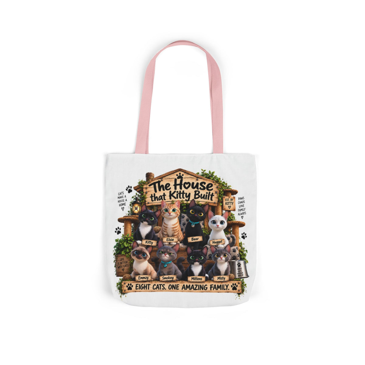 The Original Cast Tote Bag | The House That Kitty Built
