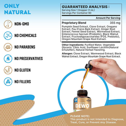 Natural Intestinal Defense for Dogs & Cats – Herbal Cleanse with Black Walnut & Probiotic – Promotes Healthy Gut & Flora Balance – Advanced Broad Spectrum Formula – Made in USA