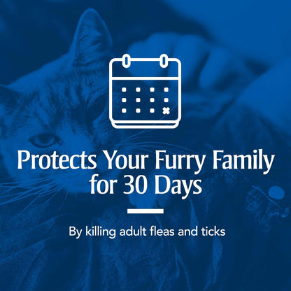 Petarmor for Cats, Flea & Tick Treatment for Cats (Over 1.5 Pounds), Includes 3 Month Supply of Topical Flea Treatments