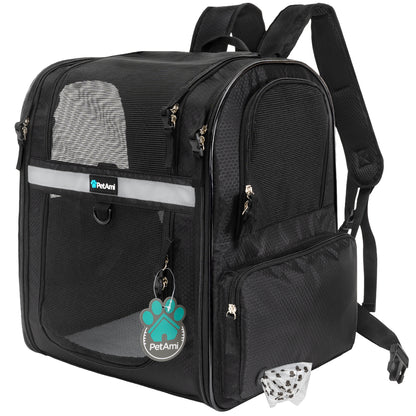 Pet Dog Carrier Backpack Portable Travel Cat Bag Comfort Breathable Mesh Soft