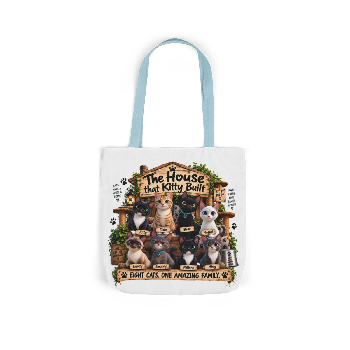The Original Cast Tote Bag | The House That Kitty Built