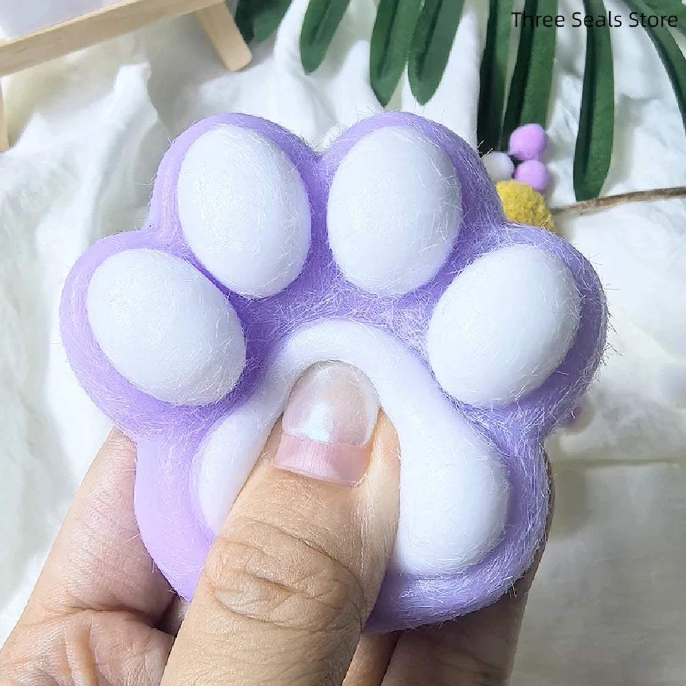 Squishy Cat Paw Fidget Toy | Kawaii Stress Relief