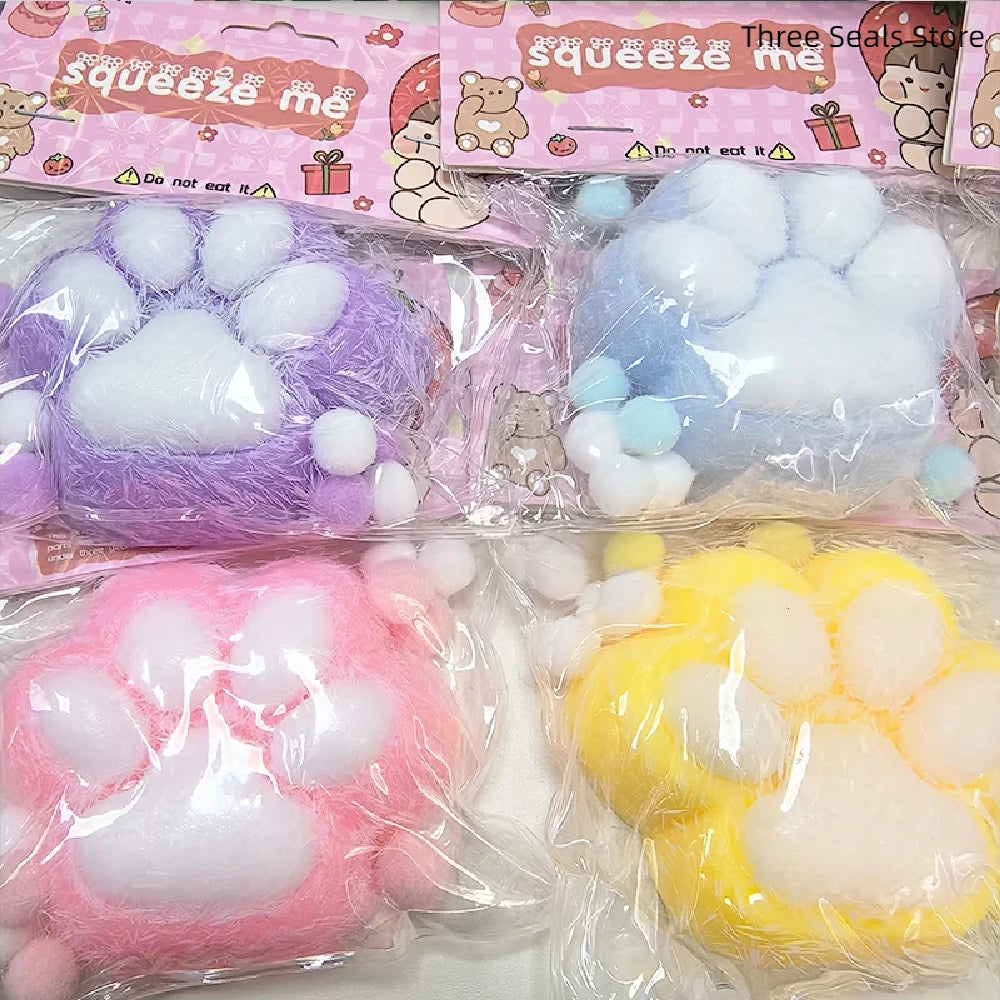 Squishy Cat Paw Fidget Toy | Kawaii Stress Relief
