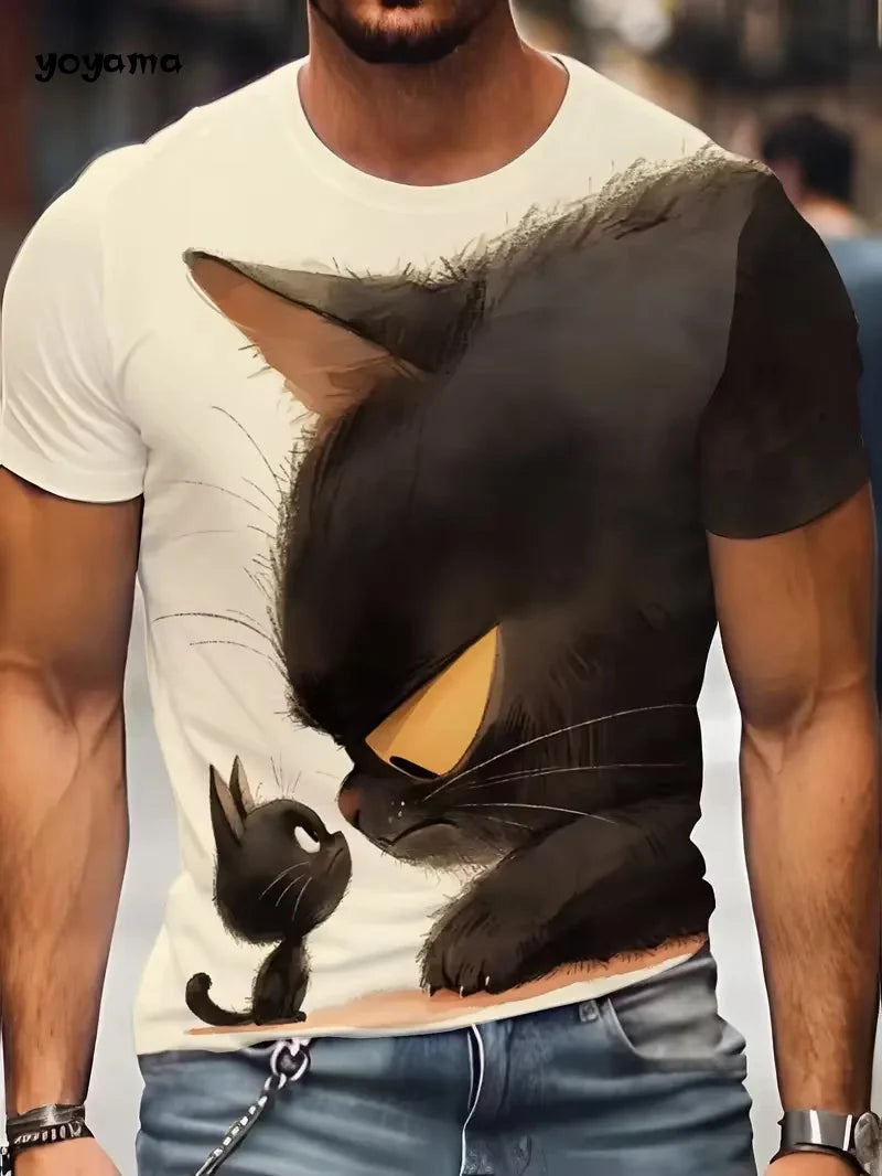 Black Cat Men's Graphic Tee