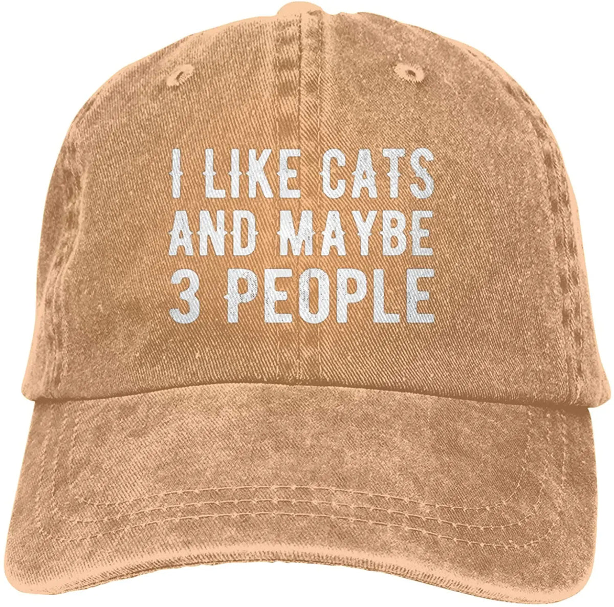 I Like Cats & Maybe 3 People Baseball Cap