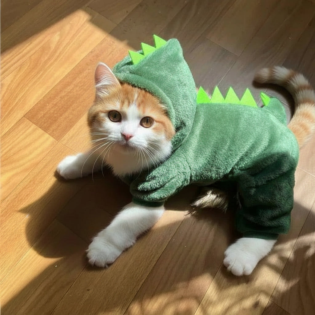 Animal Cosplay Costume for Cats | Coral Fleece Hoodie