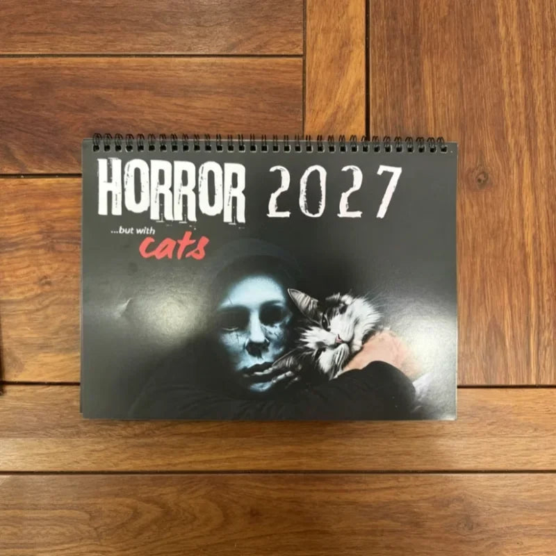 2027 Horror Cats Wall Calendar | Spooky Movie Characters & Cats