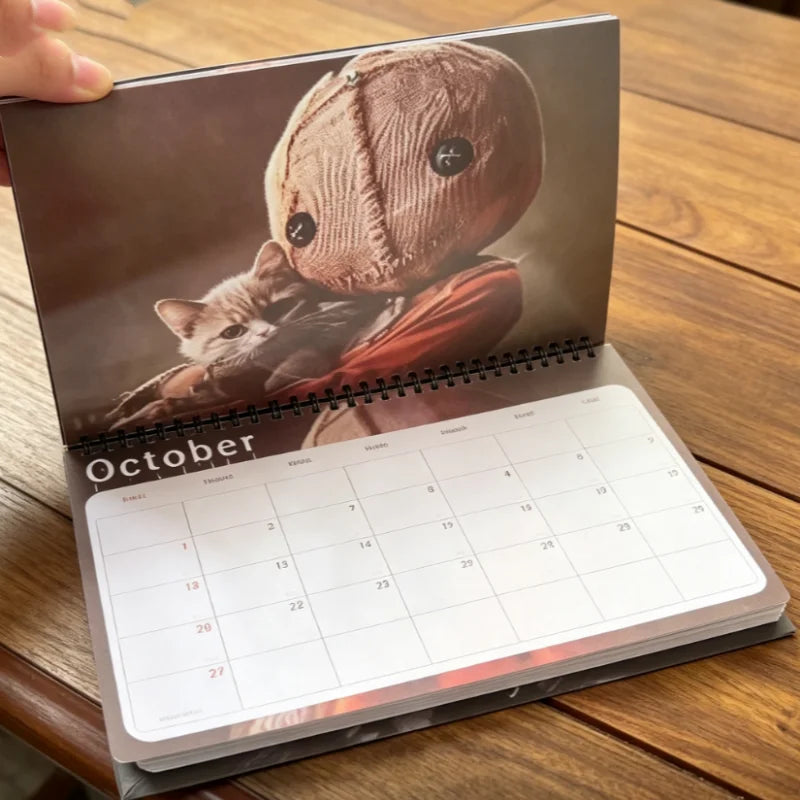 2027 Horror Cats Wall Calendar | Spooky Movie Characters & Cats
