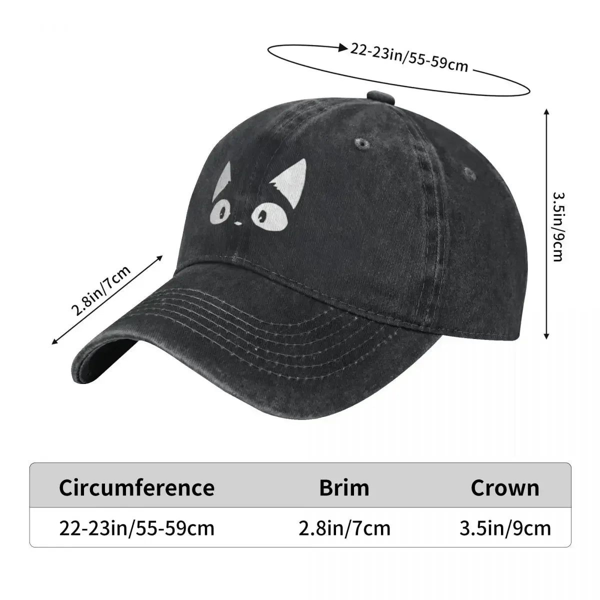 Cat Print Baseball Cap