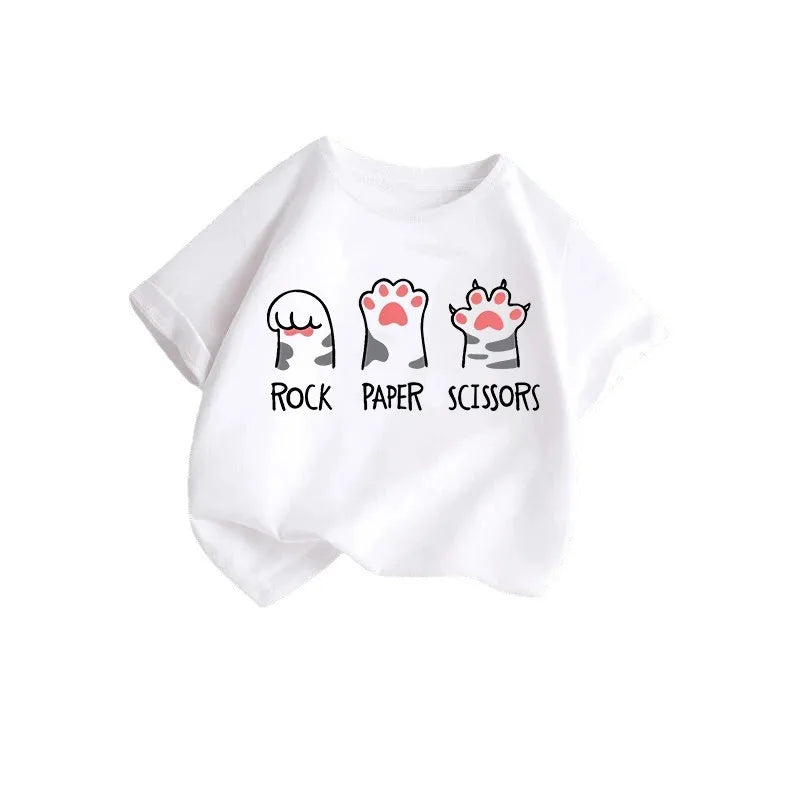 Candy Colour Cat Kids Tee