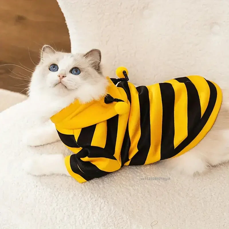 Bee Cat Costume | Cosy Winter Hoodie