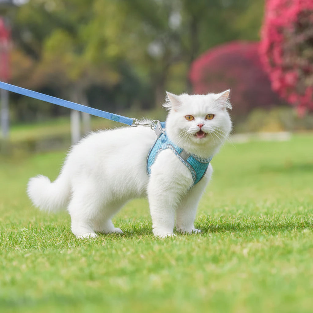 Reflective Adjustable Harness & Leash Set | Cats