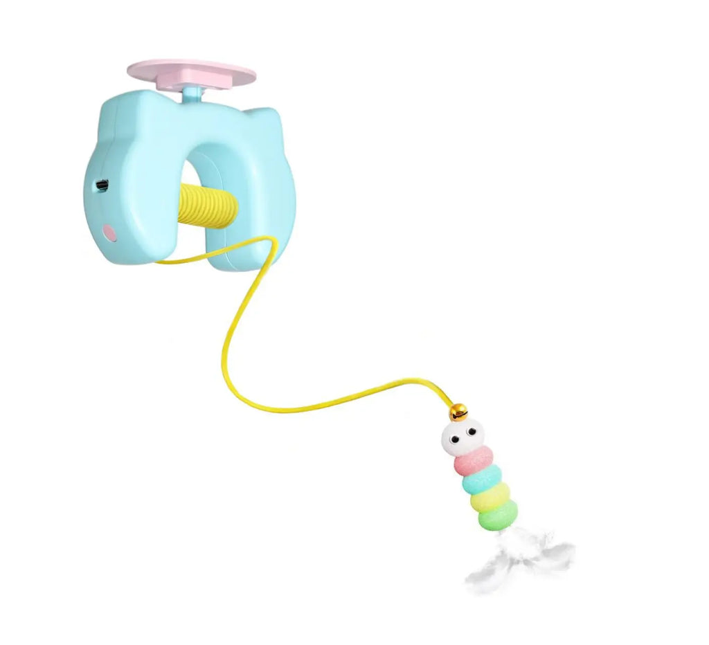 Electric Cat Teaser Toy | Automatic Hanging Feather Wand