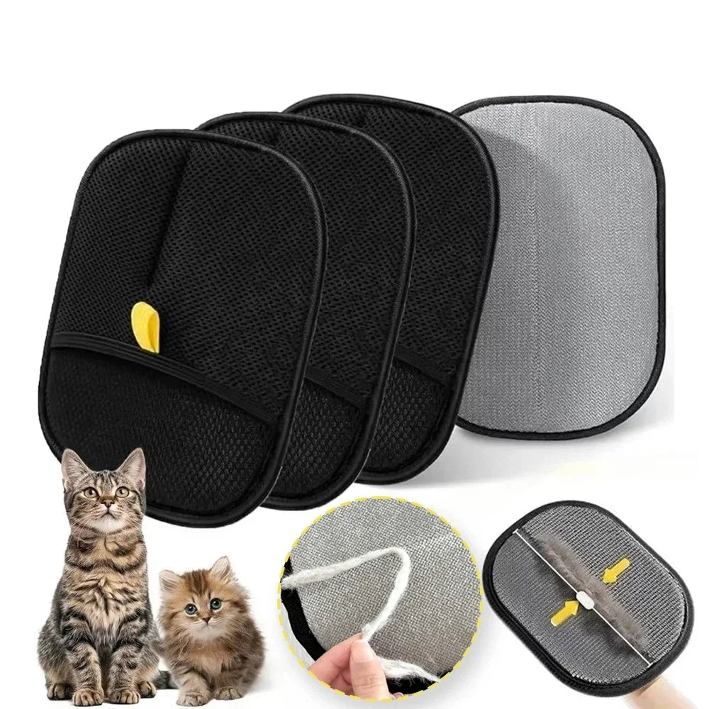 Cat Grooming Gloves | 2-Pack Pet Hair Remover