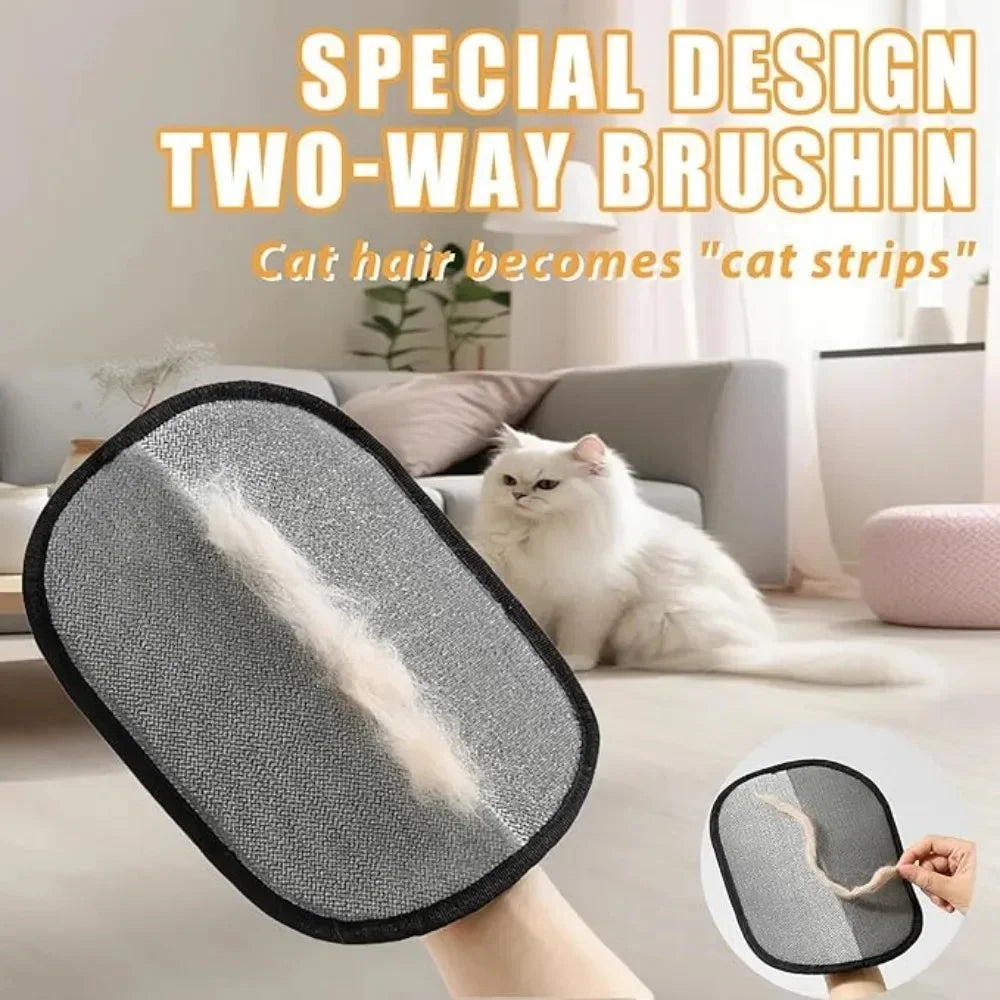 Cat Grooming Gloves | 2-Pack Pet Hair Remover