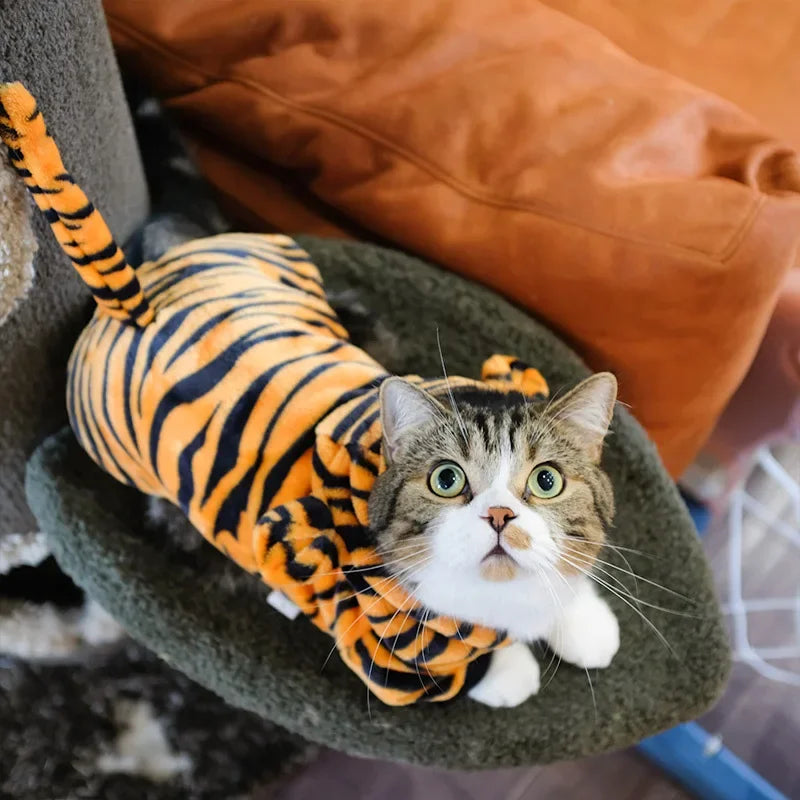 Animal Cosplay Costume for Cats | Coral Fleece Hoodie