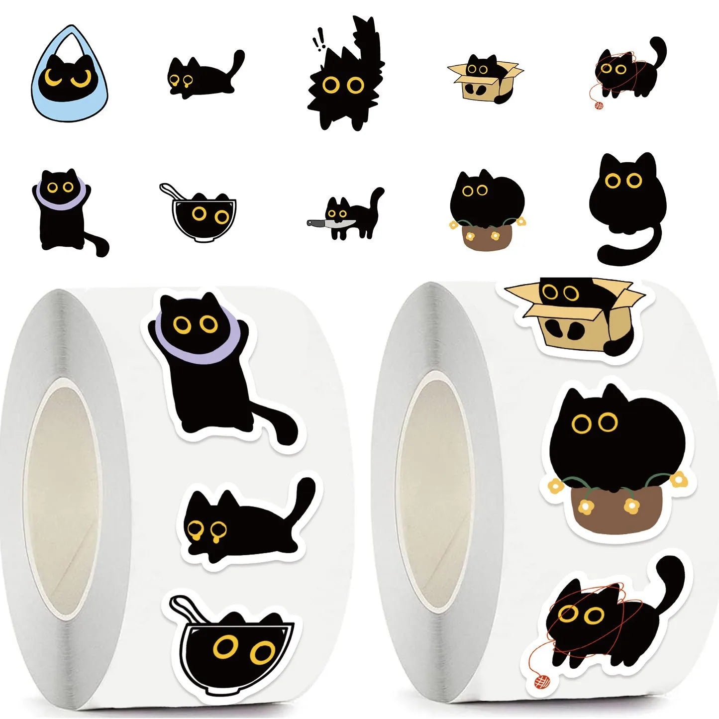 Black Cat Sticker Collection