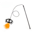 Halloween Cat Teaser Wand Toys | Spider, Bat & Pumpkin