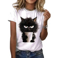 Not Today Cat — Women's Graphic Tee (White)