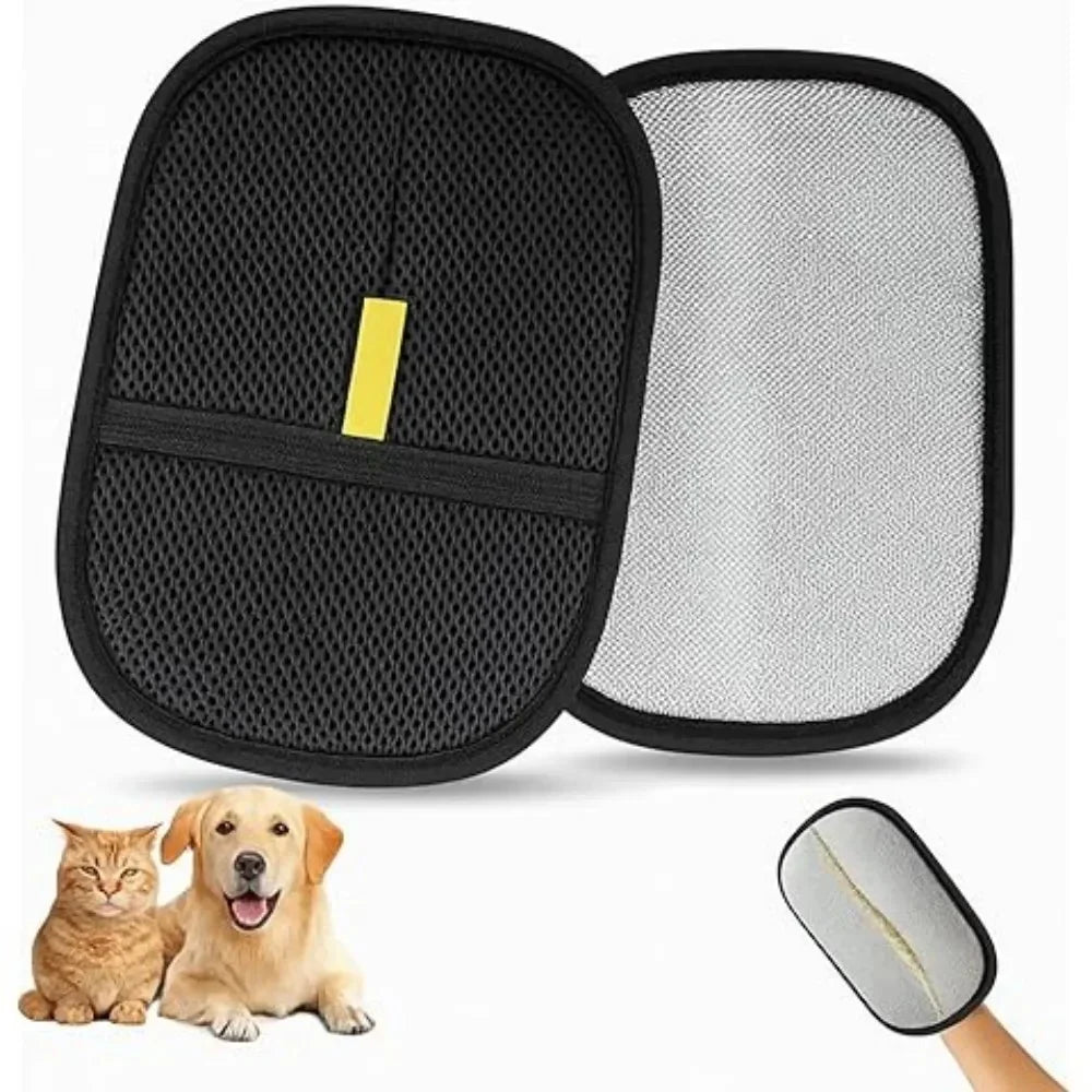 Cat Grooming Gloves | 2-Pack Pet Hair Remover