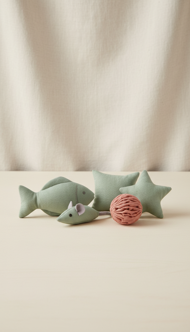 Sage Green Catnip Toy Set of Three