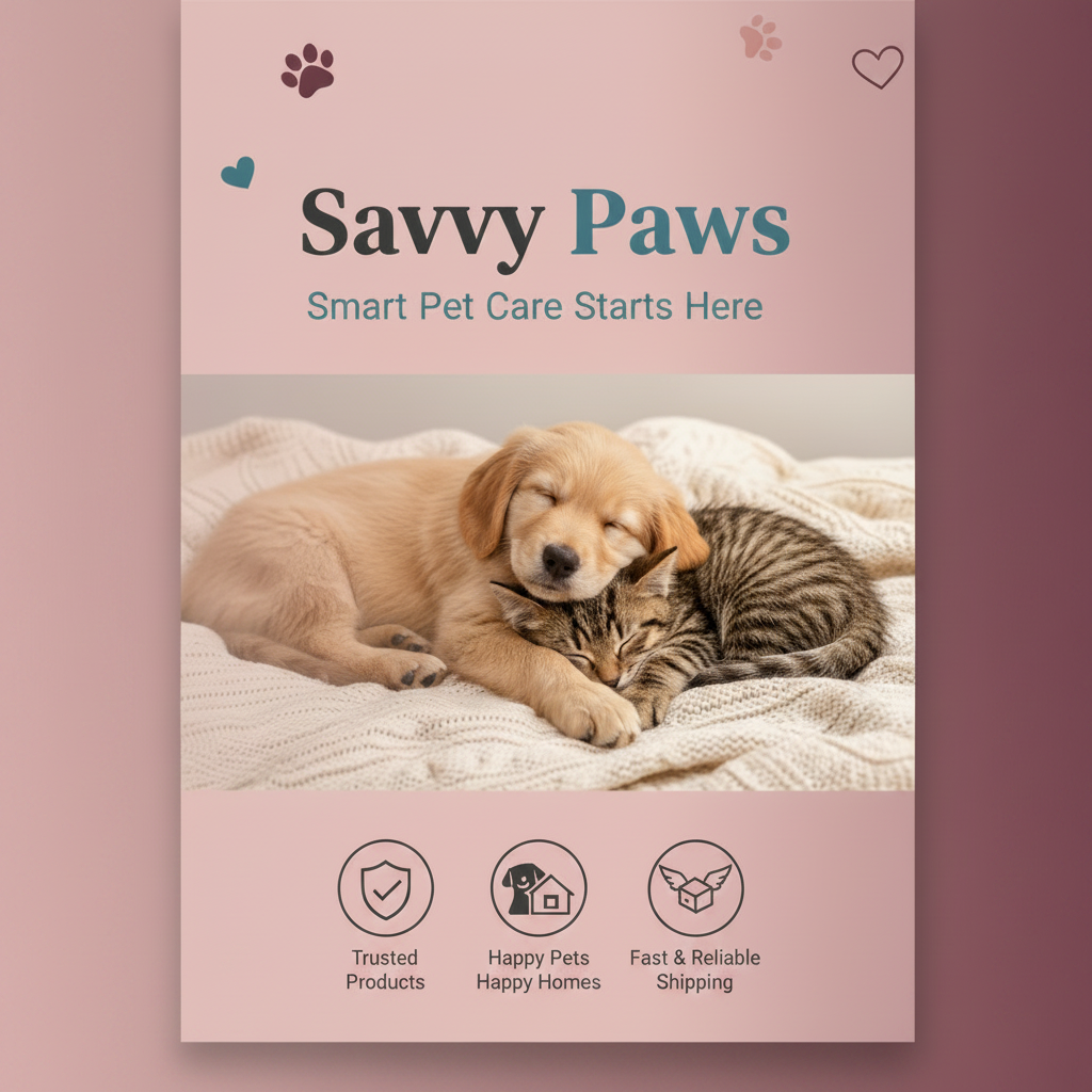 Savvy Paws Mobile Banner Square